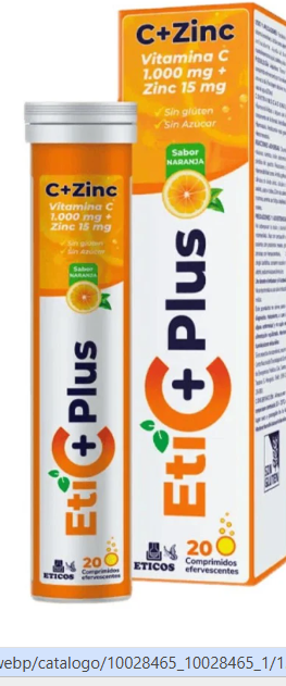 ETICPLUS C 100MG +ZINC 15MG 20 UNI EFERV
