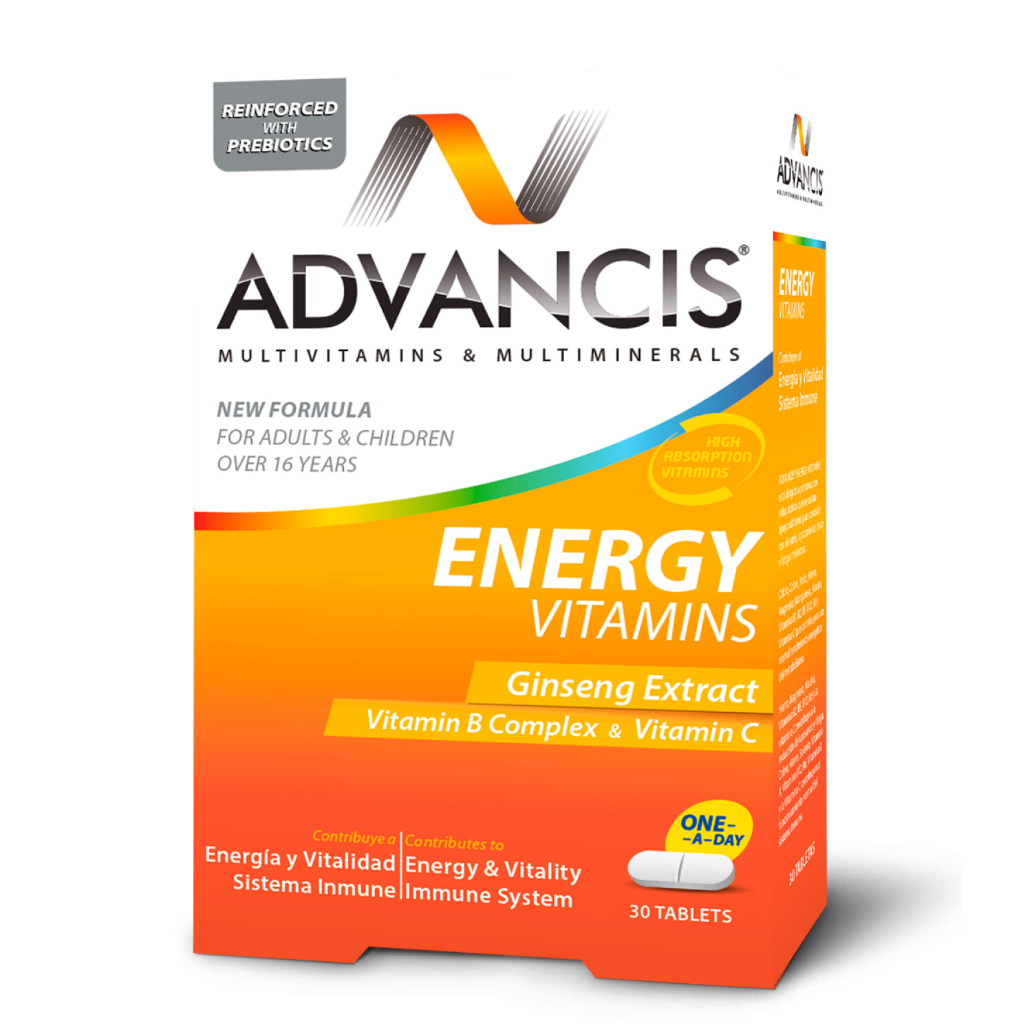 ADVANCIS ENERGY VITAMINS CJ X 30 TABL.