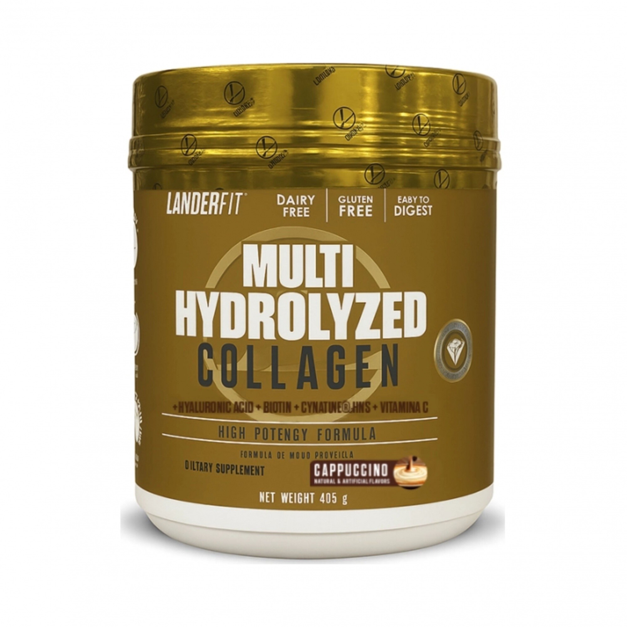 MULTI HYDROLYZED COLLAGEN PLUS CAPPUCCINO 405 GR LANDERLAN
