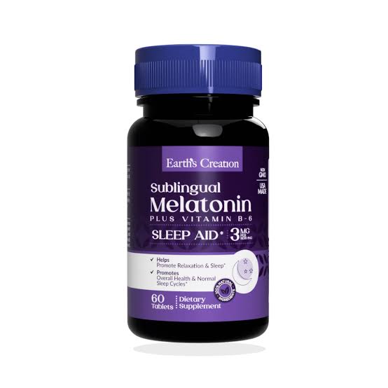 MELATONIN SUBLINGUAL 3MG 60 CAPSULAS EARTS CREATION