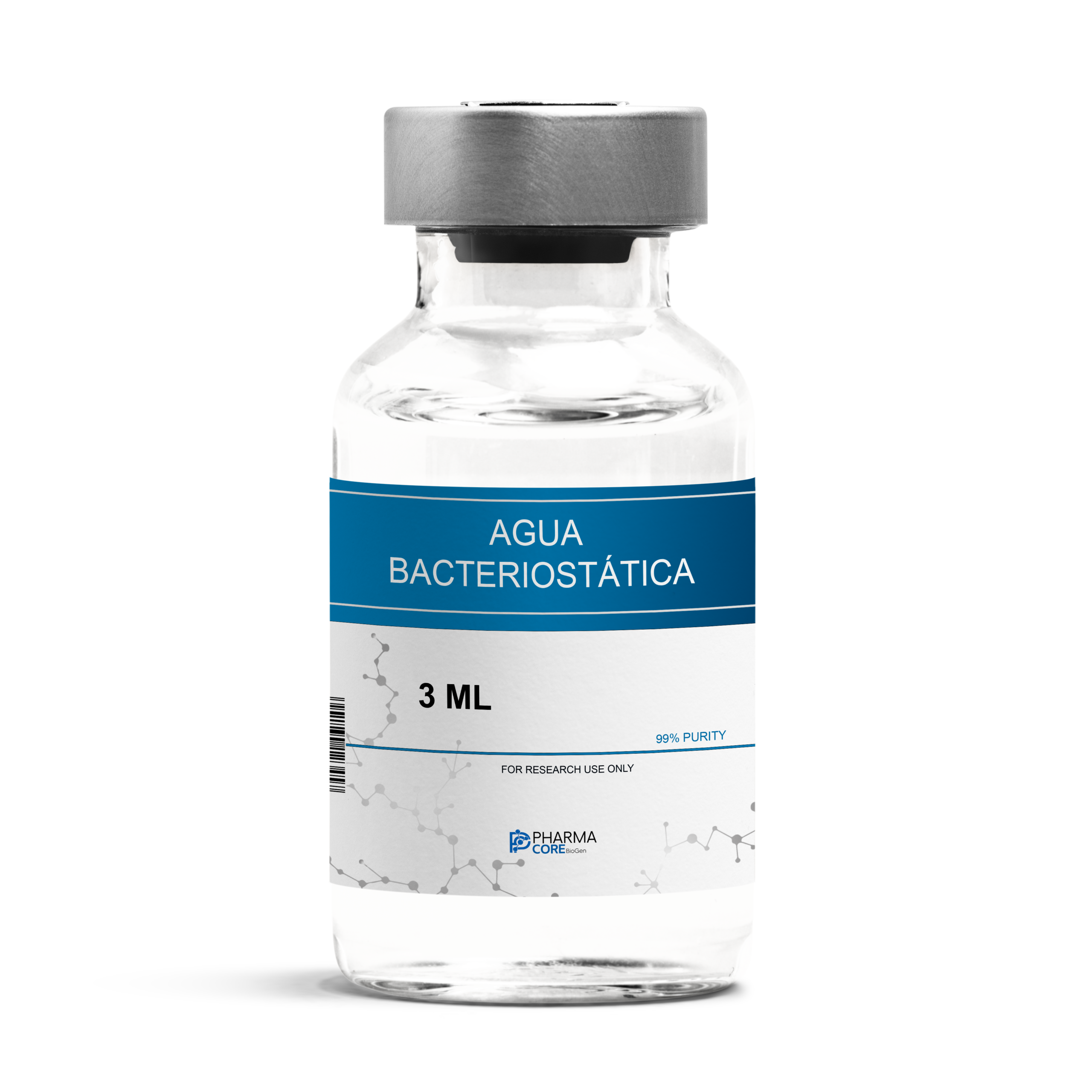 Água bacteriostática sem rotulos 3ml