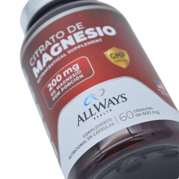Allways Citrato Magnesio 60Cap x600mg