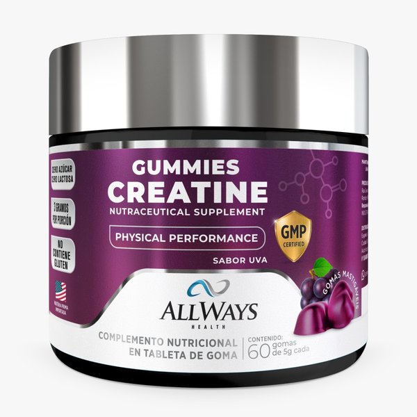 Allways Creatina Gummies 60 Gomas x5GR Uva