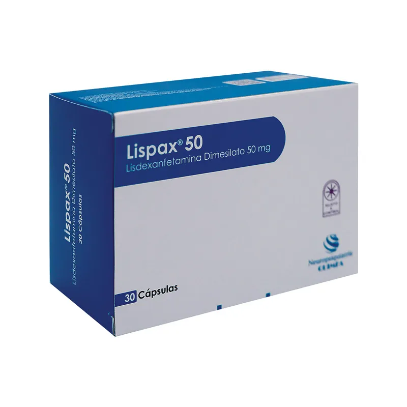 Lispax 50mg lisdesanfetamina
